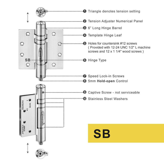 commercial spring hinges