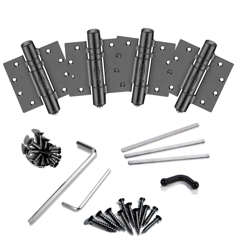 4pcs Screen Door Closer Heavy Duty | Hydraulic | Fire Rated | 4x4 | 4.5x4.5 | 5x5 | 7ft | 260 lbs | 1 ¾” Thick | SS304 | K51M-B4