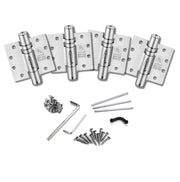 K51M-500D-C4 | Heavy Duty Mechanical Self Closing Hinge with Hold Open | 5” x 5” | 8ft | 304 Stainless Steel | 4 Pack - Waterson Multi-function Closer Hinge