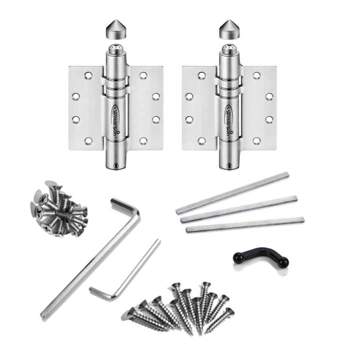 2pcs Driveway Soft Gate Closer | Hydraulic | 6ft | 150 lbs | 1.5” to 2” Thick | SS304 | K51MP-B2