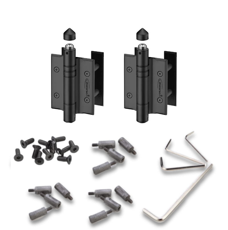 2pcs Heavy Duty Stainless Steel Marine Hinges | Hydraulic | 6ft | 150 lbs | 1” to 4” Thick | SS316 | K51P-B2-316