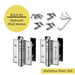 K51P-B2 | Hydraulic Hybrid Gate Closer Hinges |Stainless Steel 304 - Full Surface | 2 Pack - Waterson Multi-function Closer Hinge