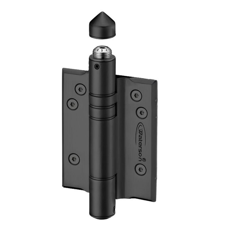 3pcs Heavy Duty Marine Full Surface Gate Hinges | Mechanical Self Closing | Weldable | 7ft | 260 lbs | 1" to 4" Thick | SS316 | K51PS-A3-316