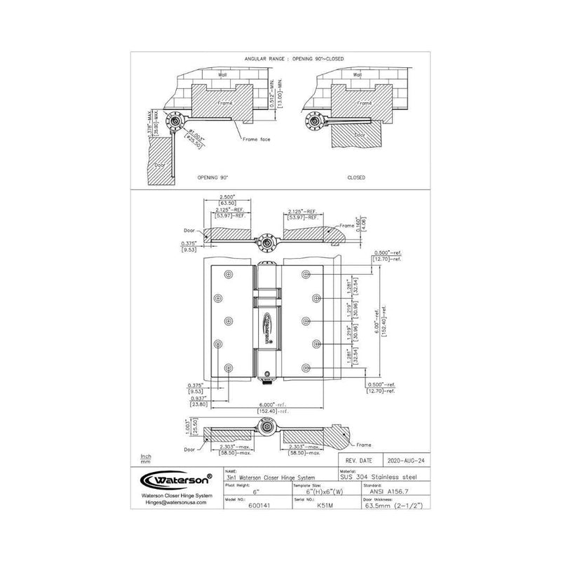 Soft Close Heavy Door Hinges