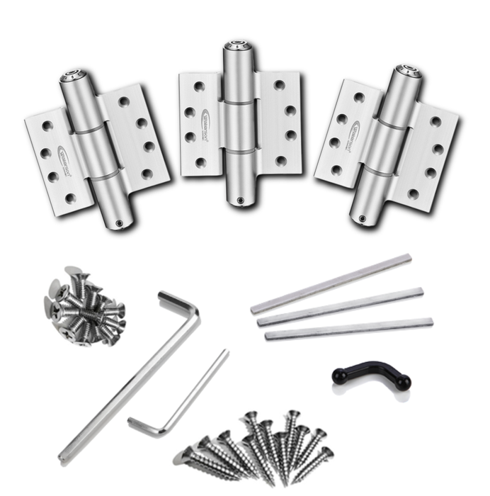 3pcs Soft Close Interior Door Hinges | Aluminum Hinges | W41M-400-B3