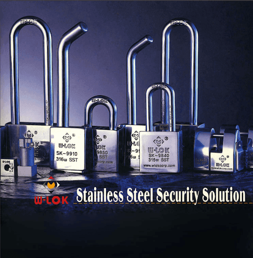 SK-985524G | Stainless Steel Oval Body With Guarded Padlock  - Waterson Multi-function Closer Hinge