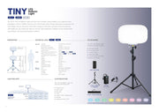 50W TINY LED Balloon Light Tower - Waterson Multi-function Closer Hinge