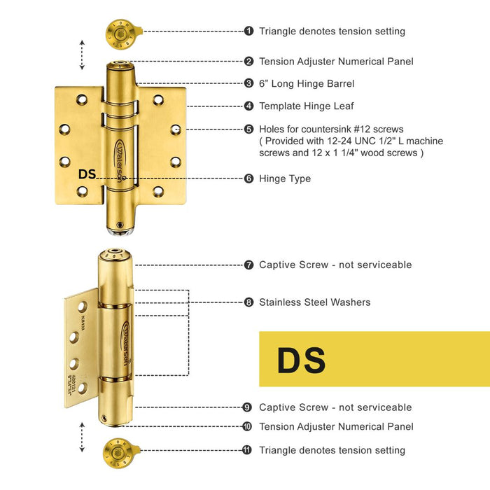 antique gold door hinge