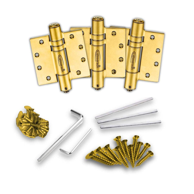 brushed gold door hinges