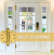 brushed gold door hinges