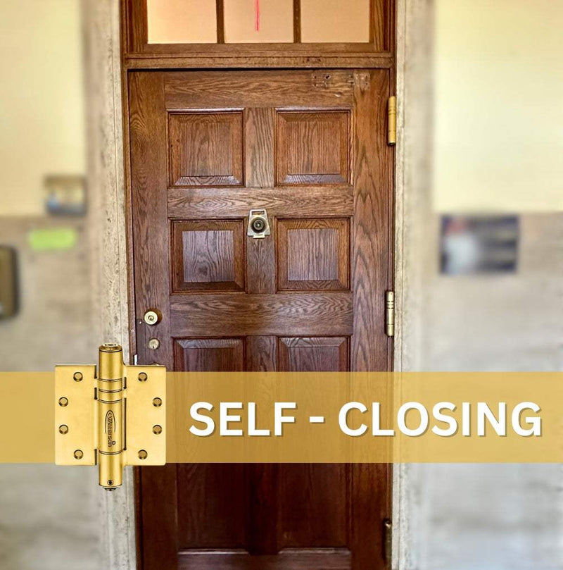 brushed gold door hinges