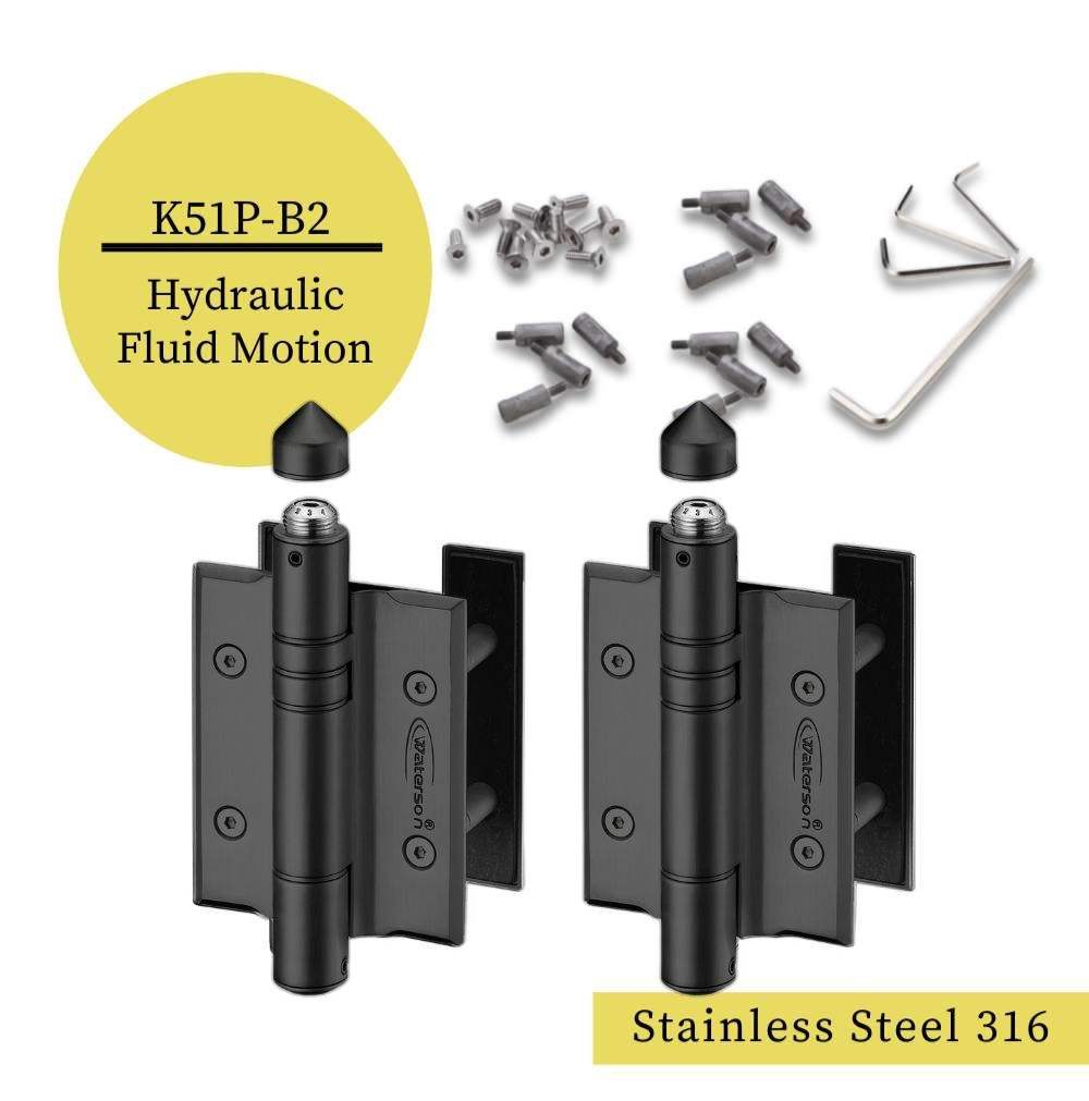 2pcs Heavy Duty Stainless Steel Marine Hinges | Hydraulic | 6ft | 150 ...