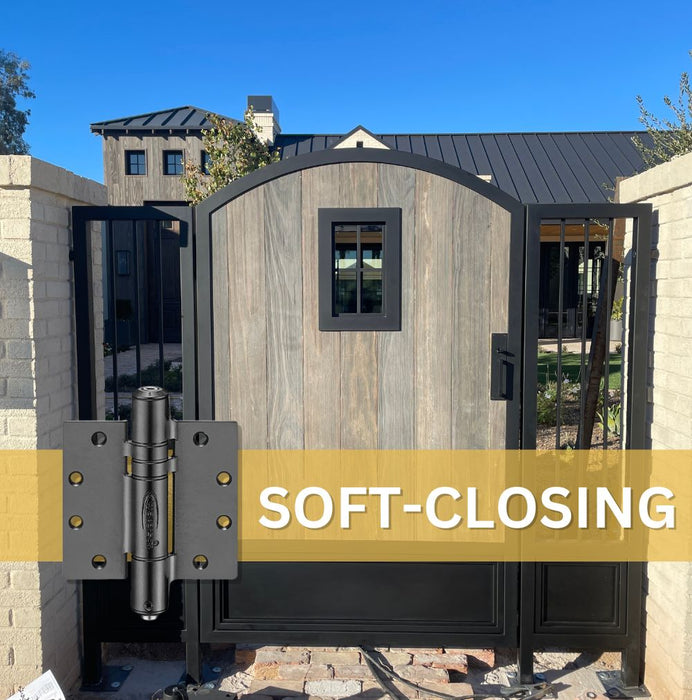 4pcs Commercial Door Closer Heavy Duty | Fire Rated | Self & Soft Closing | 4.5x4.5 | 5x5 | 8ft | 330 lbs | 1 ¾” Thick | SS304 | K51M-450/500D-A4/B4