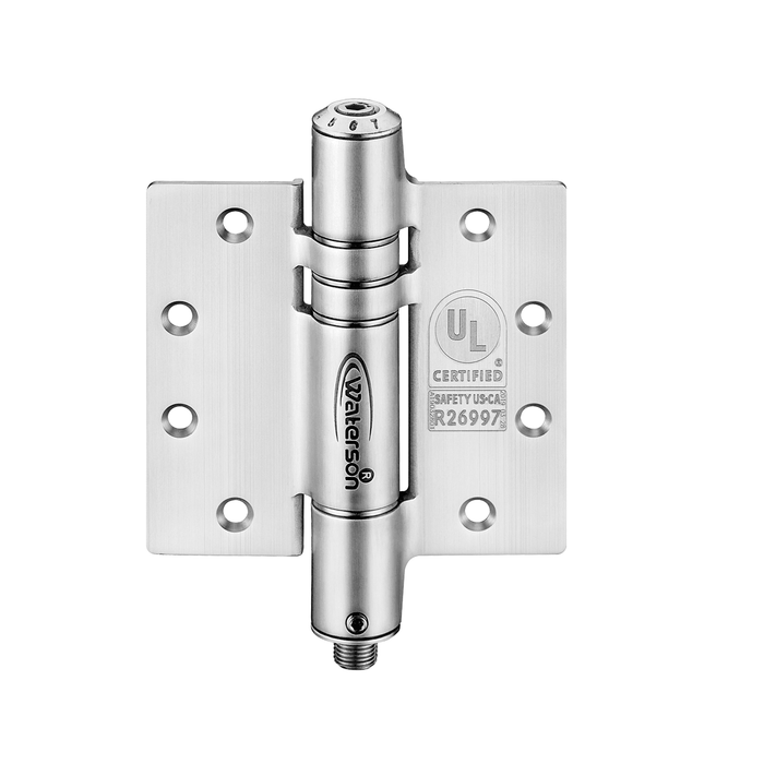 K51M-450-C4 | Heavy Duty Mechanical Self Closing Hinge with Hold Open | 4.5” x 4.5” | 8ft | 304 Stainless Steel | 4 Pack