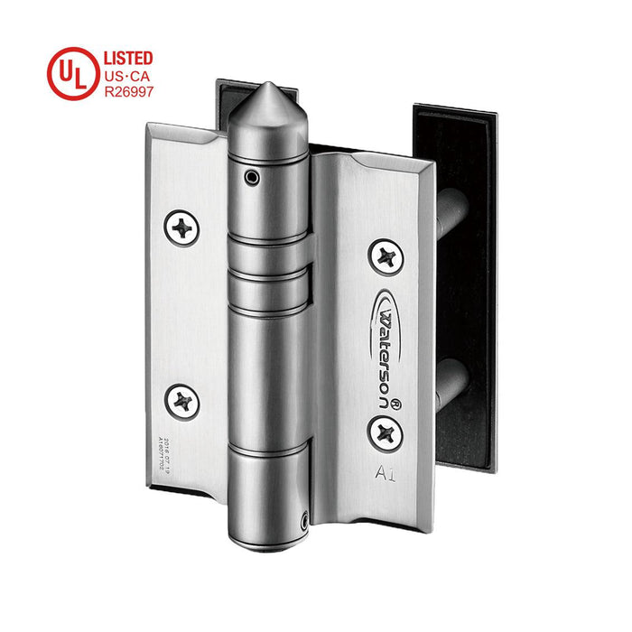 K51P-A3 | Adjustable Heavy Duty Gate Hinges Mechanical Self-Closing | Stainless Steel 304 - Full Surface | 3 Pack