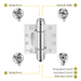 aluminum hinges heavy duty