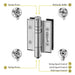 frameless glass door hinges