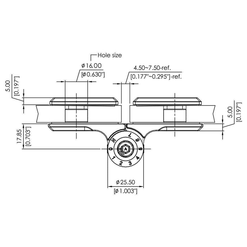 hydraulic glass door hinge