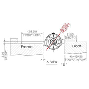 W41K-C3 | Mechanical Adjustable Interfold Self Closing Hinge | Residential Aluminum Hinge | 3 Packs - Waterson Multi-function Closer Hinge