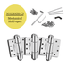 aluminum storm door hinges
